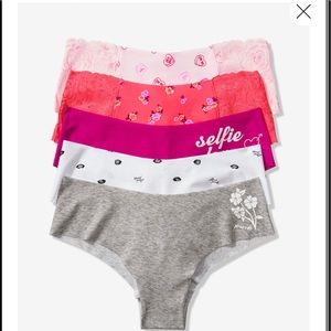Victoria’s Secret Pink Lot of 5 No Show Panties